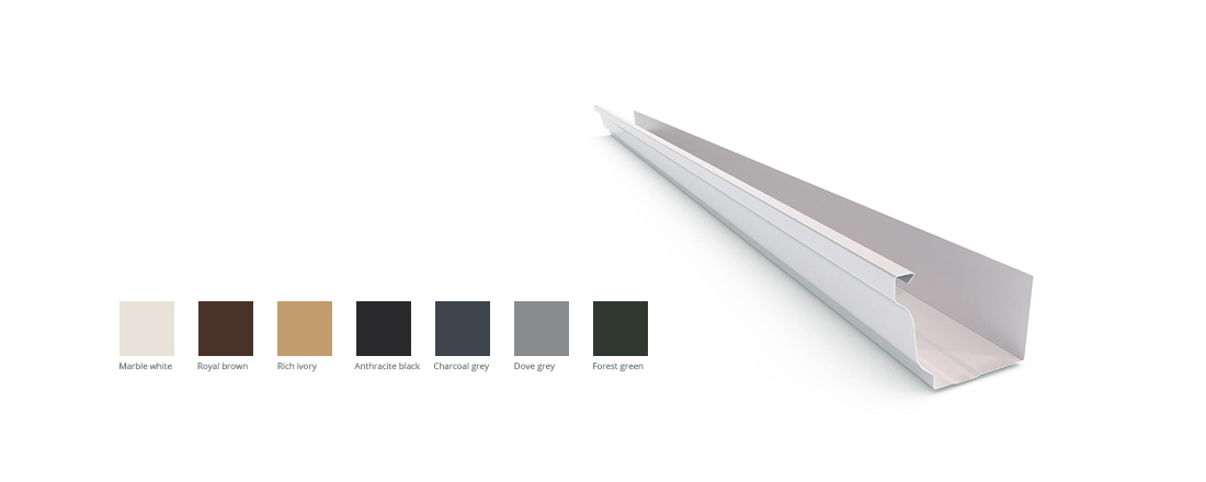 ogee gutters colours
